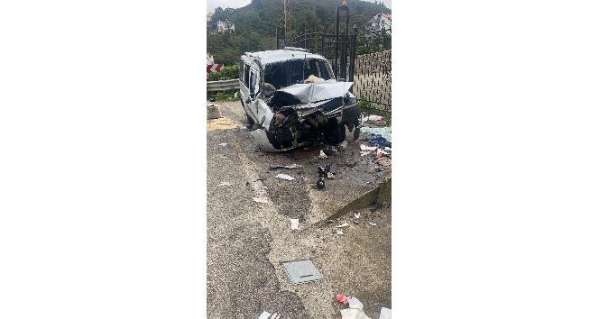 Giresun’da trafik kazası: 1 ölü, 3 yaralı