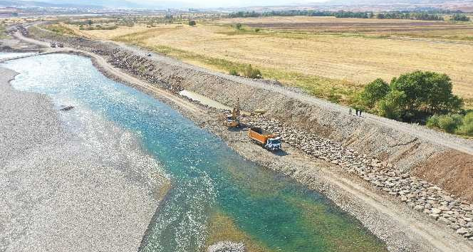 Bingöl’deki taşkın koruma çalışmalarında sona gelindi