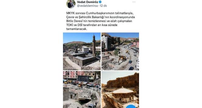 AK Parti’li Demiröz: “Bitlis’teki dere ıslah çalışması en kısa sürede tamamlanacak”