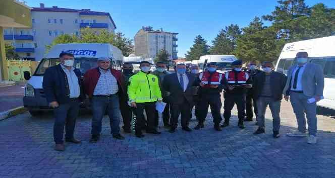 Nevşehir’de taşımalı öğrenci servislerine Covid-19 denetimi