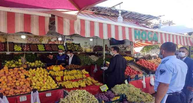 Kilis’te etiket ile terazi denetimleri sürüyor