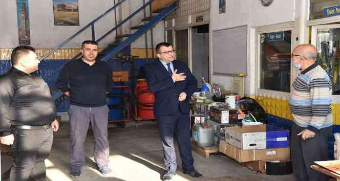Başkan Öz sanayi esnafını ziyaret etti
