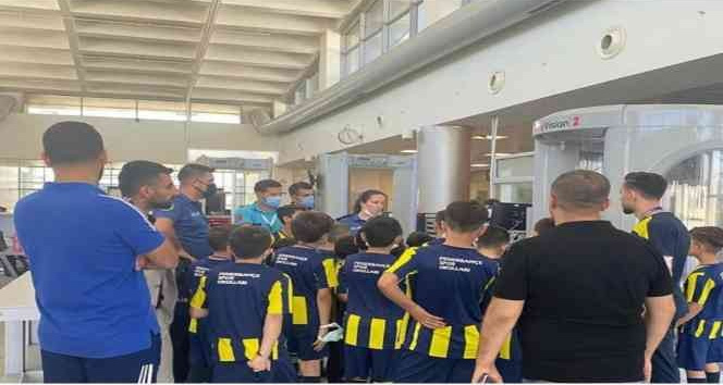 Cizre Fenerbahçe Futbol Okulu öğrencileri Şırnak Havalimanını gezdi