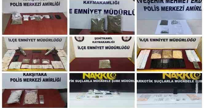 Gaziantep’te 1 haftada 33 uyuşturucu satıcısı tutuklandı