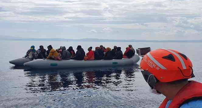 İzmir açıklarında 183 düzensiz göçmen kurtarıldı