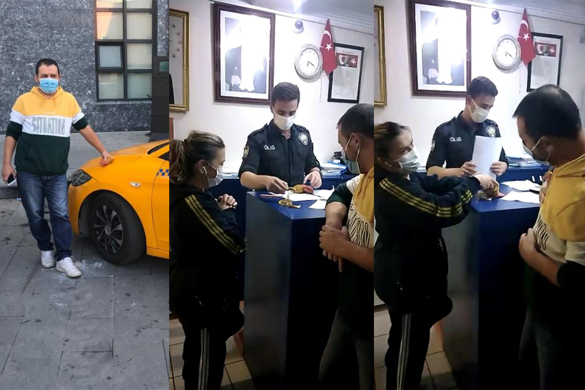 İstanbul'da taksiciden örnek davranış: Takside unutulan altınları sahibine teslim etti