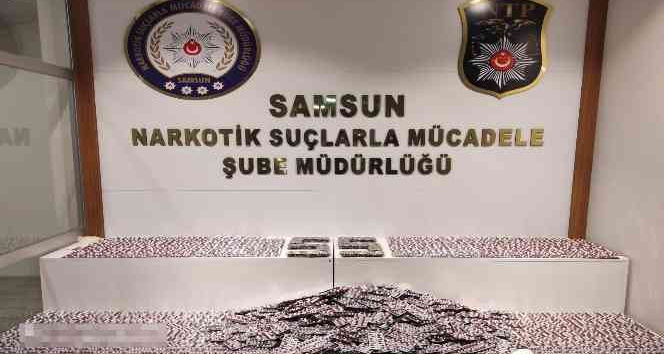 Samsun’da 14 bin 765 uyuşturucu hap ele geçti: 3 gözaltı