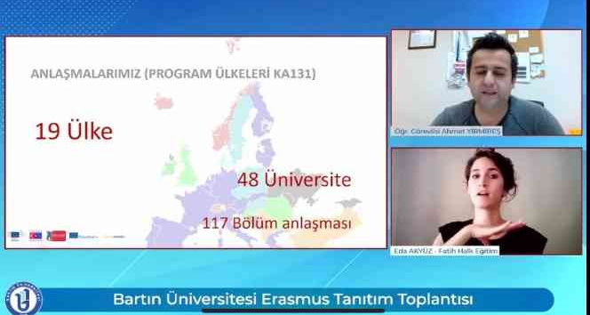 Bartın Üniversitesinde Erasmus+ tanıtım toplantısı gerçekleştirildi