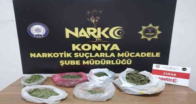 Konya’da uyuşturucu operasyonu: 3 gözaltı