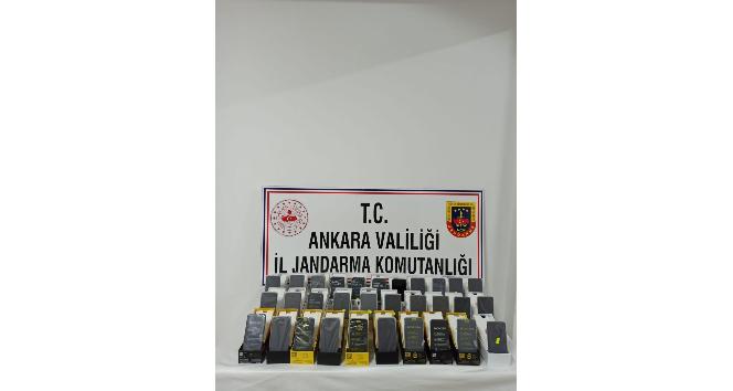 Ankara’da 31 adet kaçak cep telefonu ele geçirildi