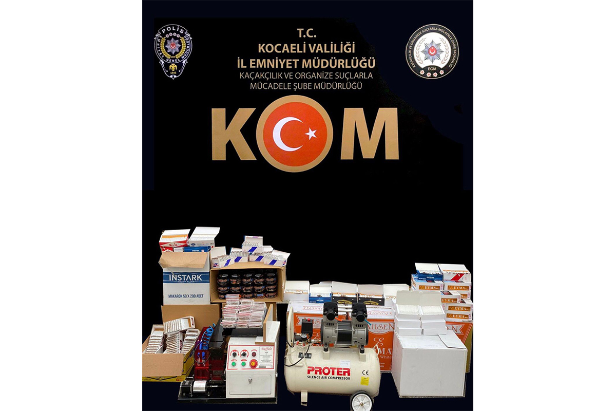 Kocaeli&#039;de kaçak tütün operasyonu: 6 işletmeci gözaltına alındı