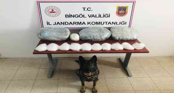 Bingöl’de piyasa değeri 4 milyon 500 bin TL uyuşturucu ele geçirildi
