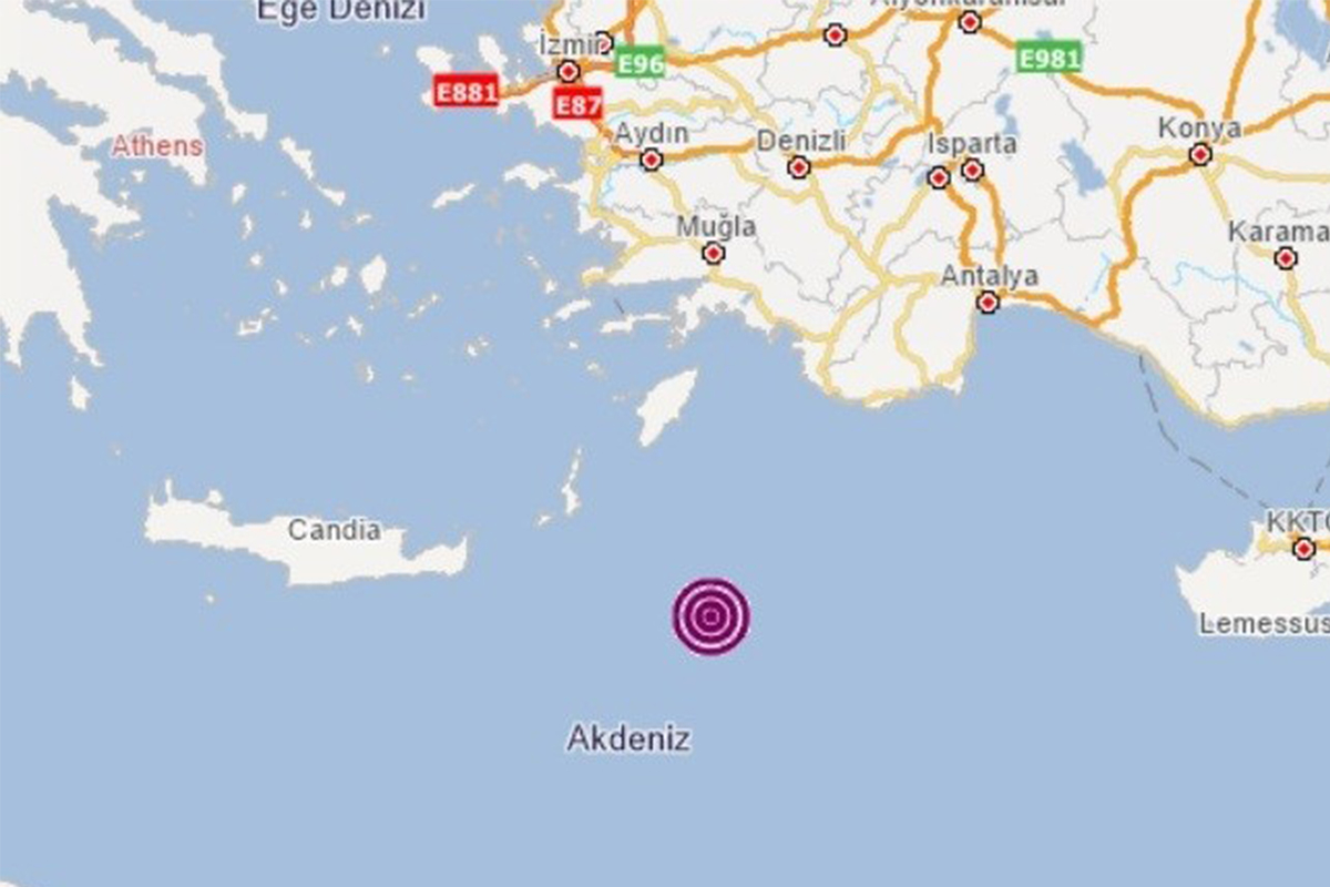 Akdeniz&#039;de korkutan deprem!