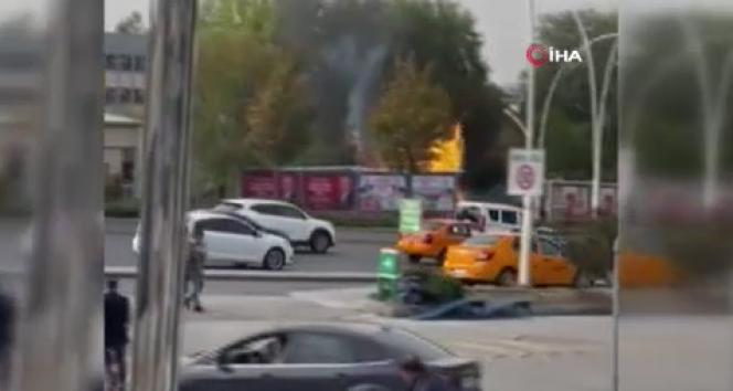 Ankarada MTA Kampüsü yakınında doğalgaz patlaması