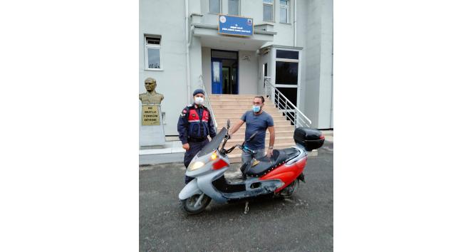 Kayseri’den 2 yıl önce çalınan motosiklet Kırşehir’de yakalandı