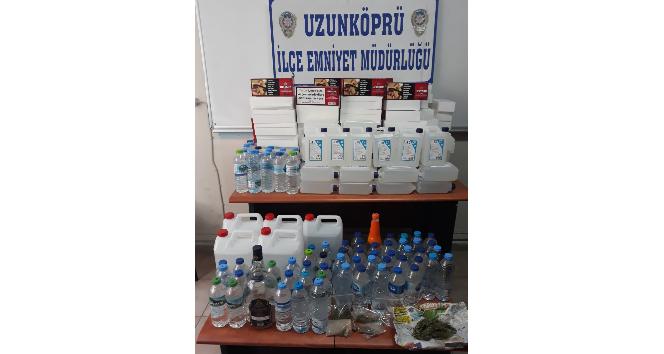 Edirne’de sahte içki operasyonu