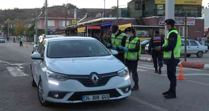 Kırklareli’nde droneli trafik denetimi
