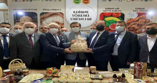 Edirne’nin yöresel ürünleri YÖREX’te tanıtıldı