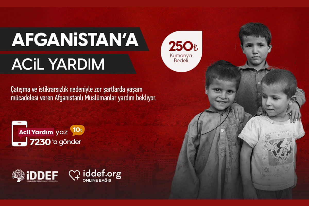 İDDEF&#039;ten Afganistan’a yardım kampanyası