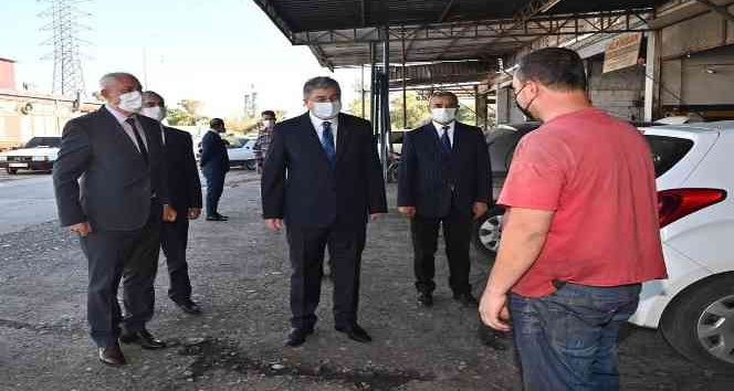 Sanayi Sitesi’nde korona virüs denetimi