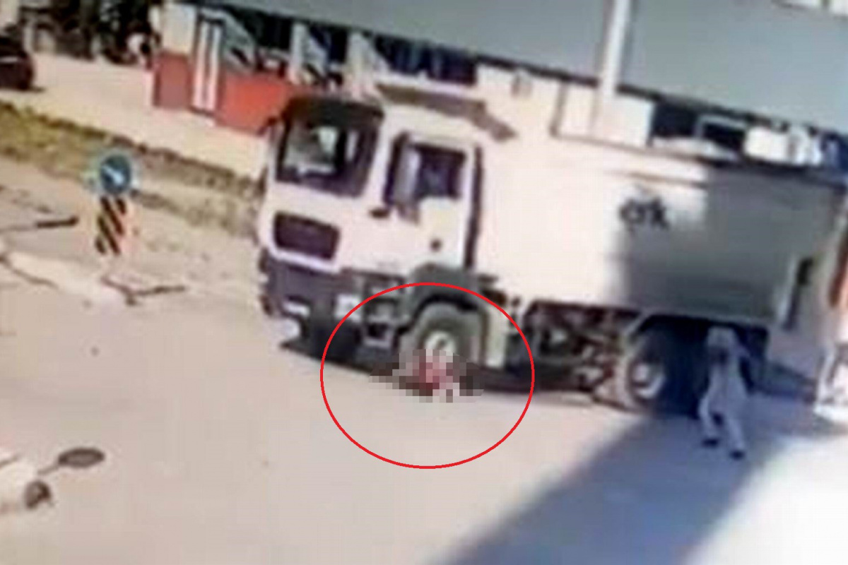 Samsun&#039;da kamyonun karıştığı ölümlü kaza güvenlik kamerasında