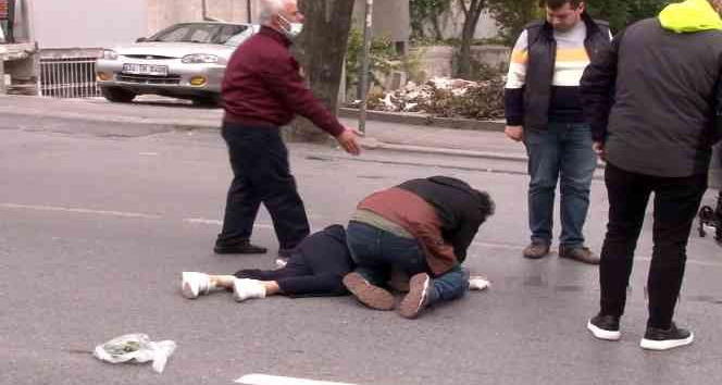 Bahçelievler’de otomobilin çarptığı kadına ilk müdahaleyi yoldan geçen doktor yaptı