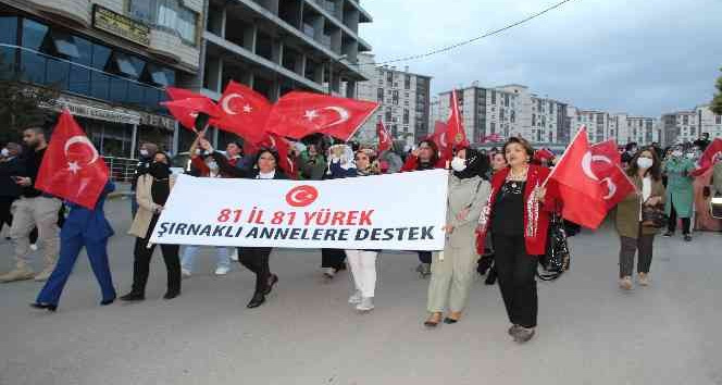 81 ilden Şırnak annelerine destek yürüyüşü