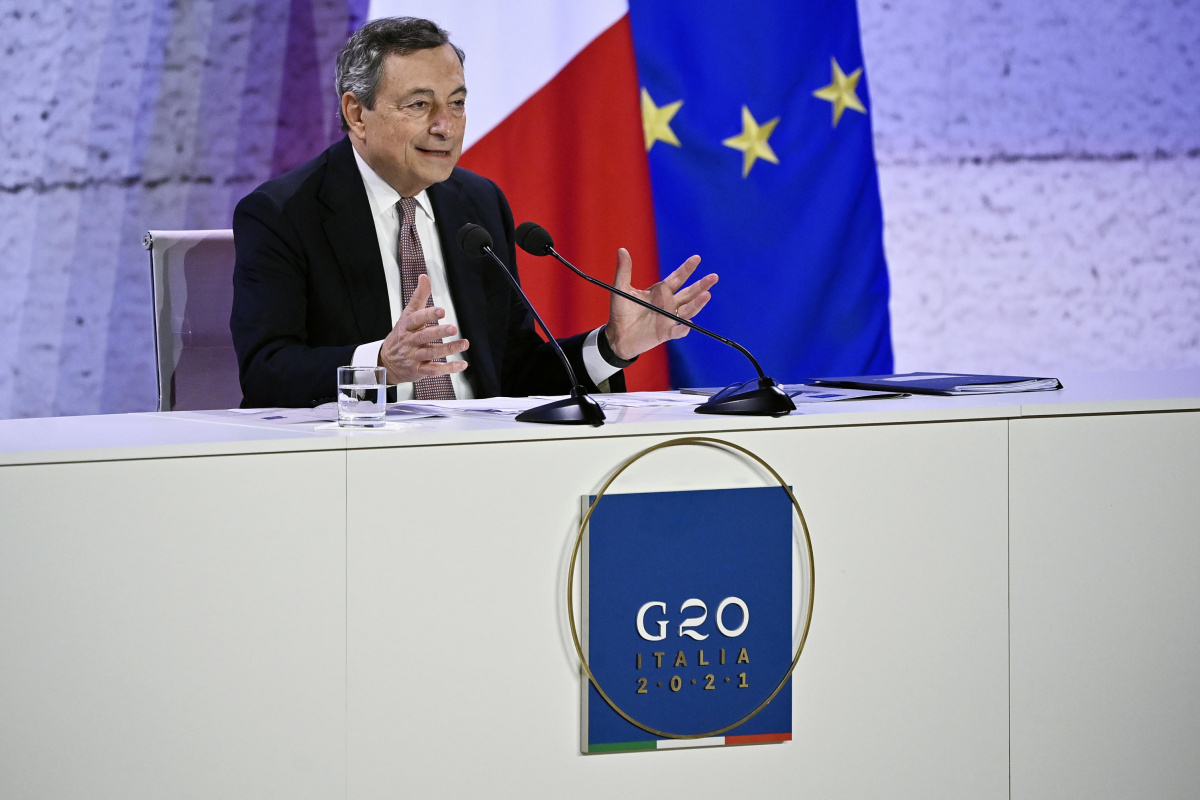 İtalya Başbakanı Draghi: &#039;G20 liderleri küresel ısınmayı 1,5 derecede sınırlamayı taahhüt etti&#039;