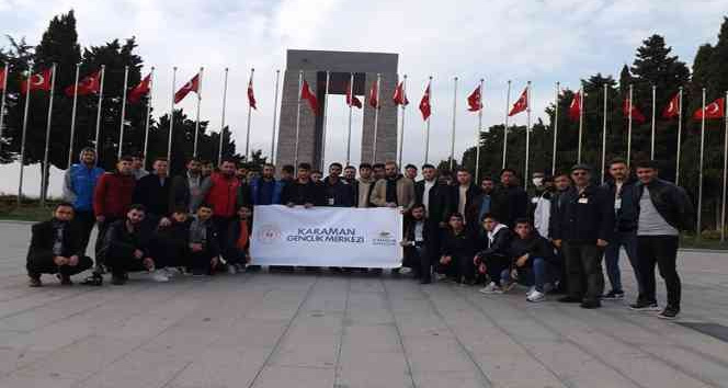 Karamanlı gençler Çanakkale’yi gezdi