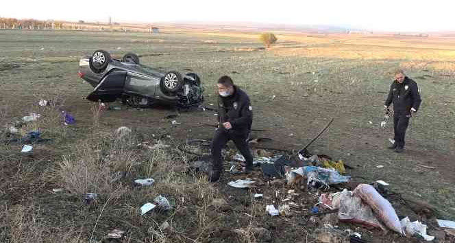 Otomobil takla attı: 3 yaralı