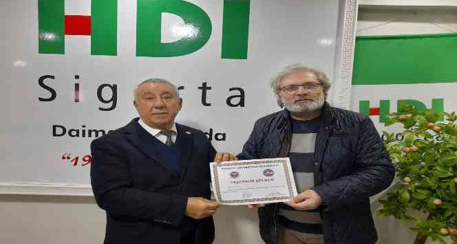 Ünsal’dan Kişi’ye teşekkür belgesi