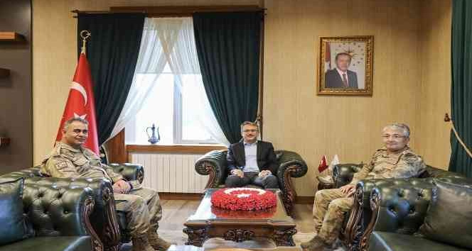 Jandarma Bölge Komutanı Alkan, Vali Ekinci’yi ziyaret etti