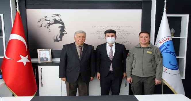 THK Kilis Şube Başkanı Tırnaksız Rektör Karacoşkun’la bir araya geldi