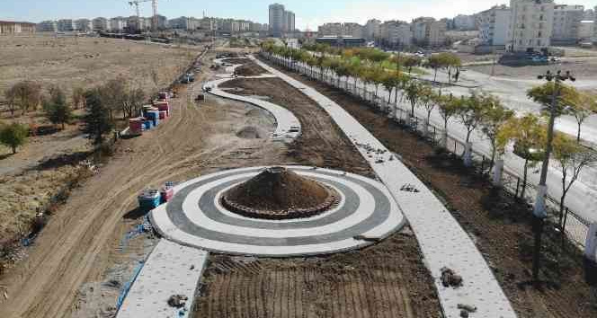 Karaman’da Mehmet Akif Ersoy Parkı’nda 2’nci etap çalışmaları devam ediyor