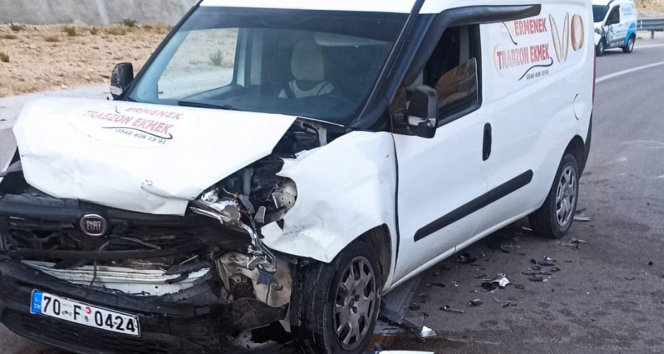 Karamanda trafik kazası: 4 yaralı