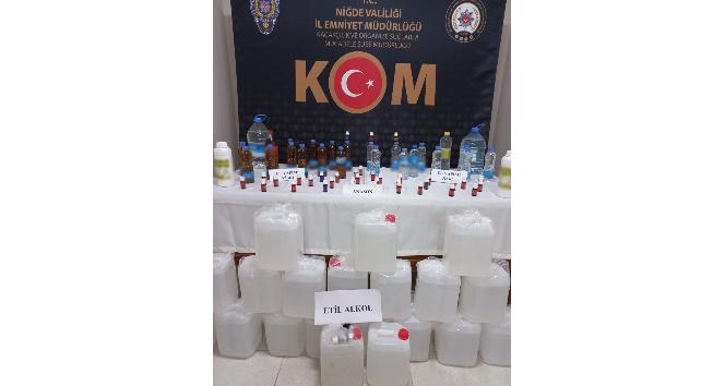 Niğde’de kaçak alkol satan 1 kişi tutuklandı