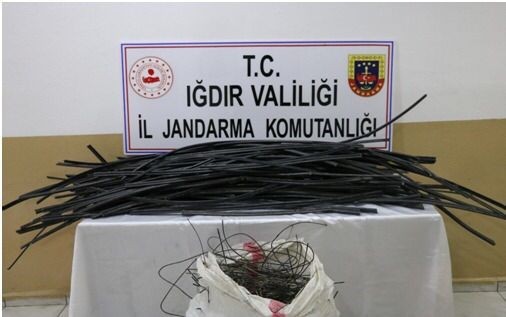 Iğdır’da kablo hırsızlığı: 1 kişi tutuklandı