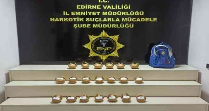 Edirne polisi Kapıkule’de 10 kilo 642 gram eroin ele geçirdi
