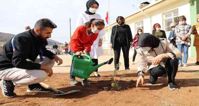 Mardin’de geleceğin teminatı öğrencilerle fidan dikimi gerçekleştirildi