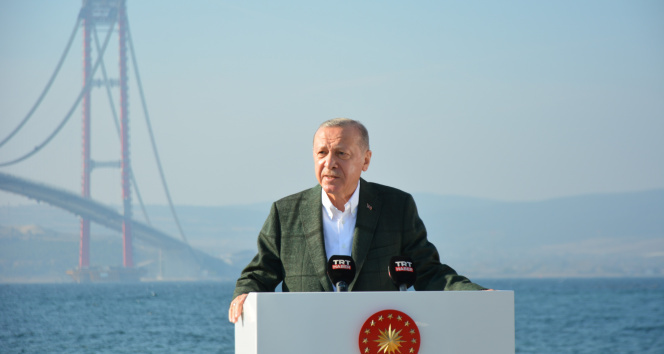 Cumhurbaşkanı Erdoğandan 1915 Çanakkale Köprüsünde Kanal İstanbul mesajı