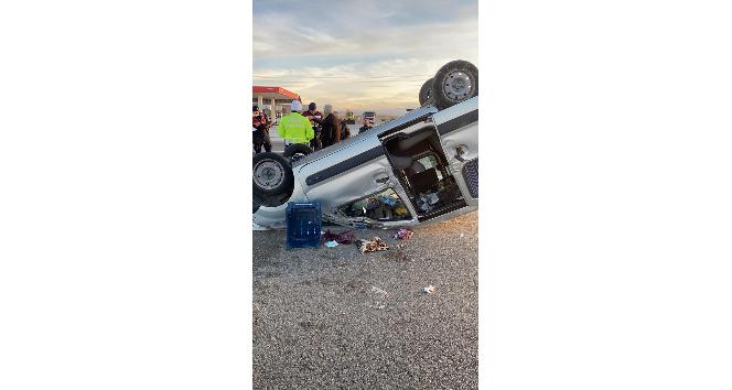 Nevşehir’de otomobil takla attı: 4 yaralı
