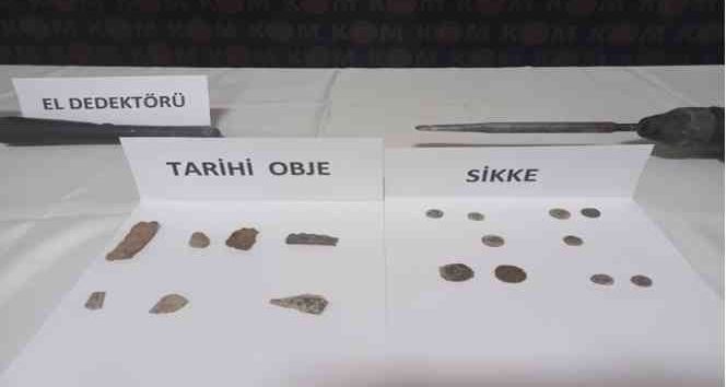 Kaçak kazı yapan 2 kişi suç üstü yakalandı