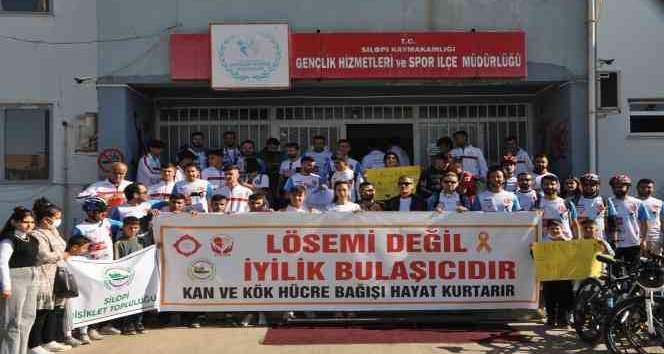 Pedallar lösemiye dikkat çekmek için Cudi Dağı’na çevrildi