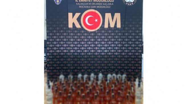 Ordu’da 46 şişe sahte alkol ele geçirildi