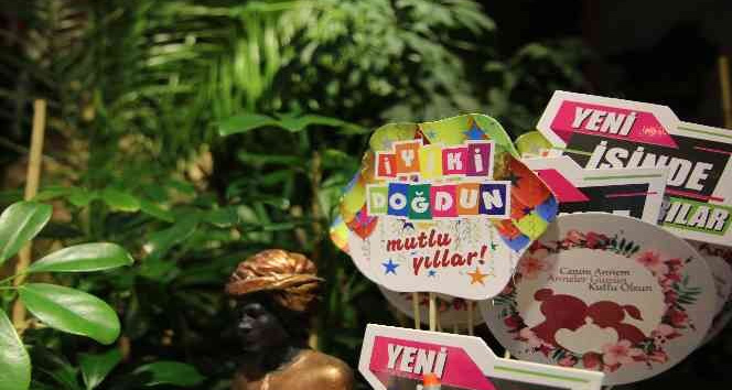 Resim öğretmenliği ile çiçek sevgisini birleştirdi