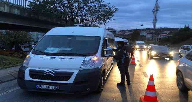 Üsküdar’da araç muayenesi yaptırmayan servis sürücüsüne ceza