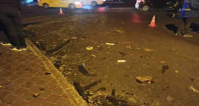 Ankara’da otomobil ile kamyonet kafa kafaya çarpıştı: 7 yaralı