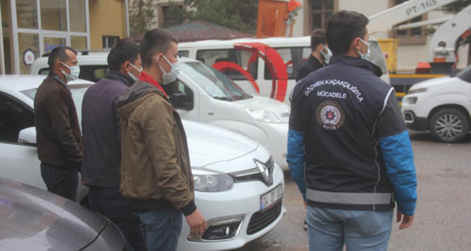 Erzincanda 8 kaçak göçmen yakalandı