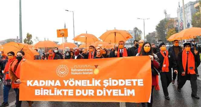 Kahramanmaraş’ta "kadına şiddete hayır" yürüyüşü