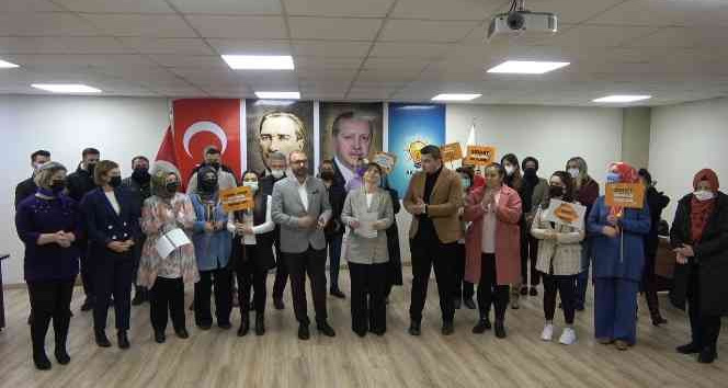AK Partili kadınlar şiddete karşı tek ses oldu